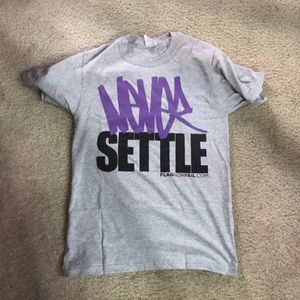 Flag nor fail never settle shirt for a friend RARE